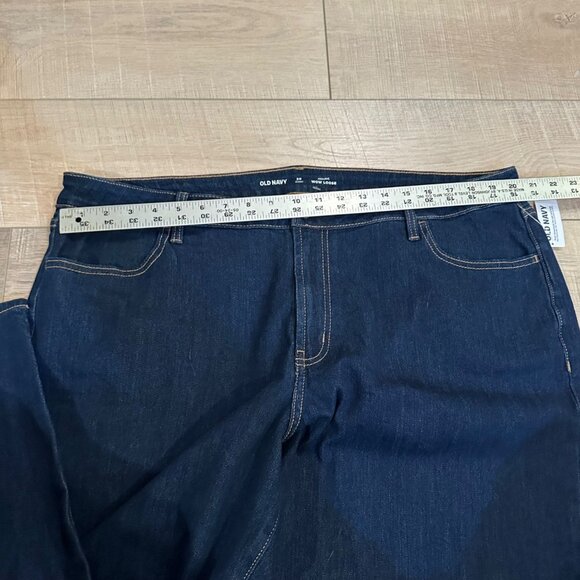 OLD NAVY WOMENS WOW LOOSE PANTS SIZE 20 SHORT NEW DARK WASH - Picture 5 of 10